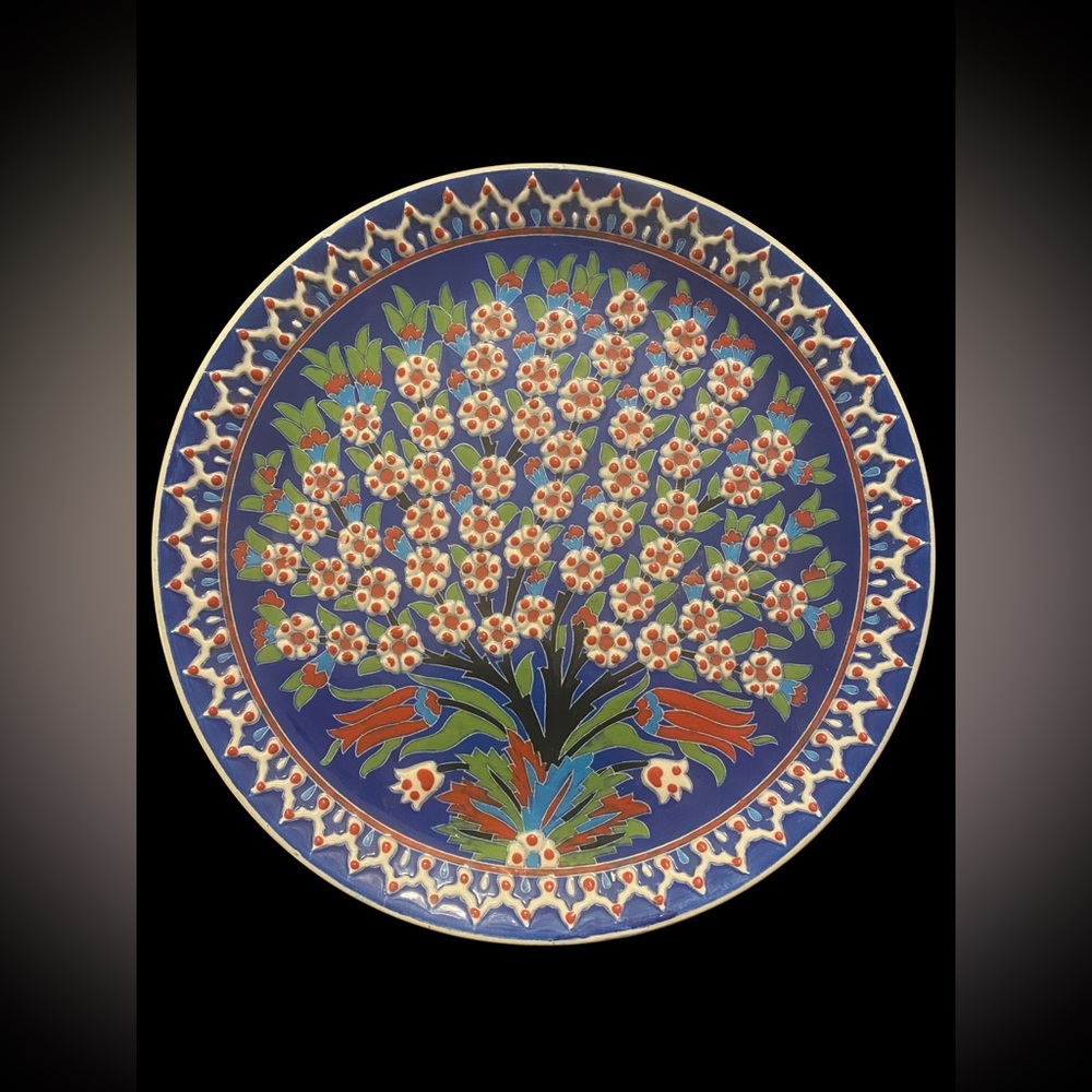 Turkish Tile Art Wall Art Handmade Hand-Painted Plate